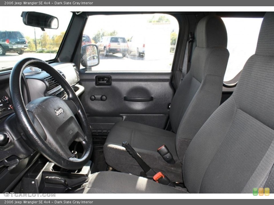 Dark Slate Gray Interior Photo for the 2006 Jeep Wrangler SE 4x4 #38425493