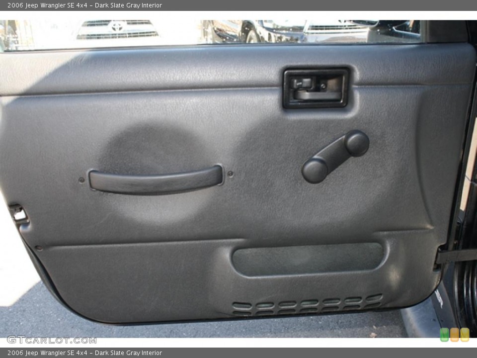 Dark Slate Gray Interior Door Panel for the 2006 Jeep Wrangler SE 4x4 #38425585