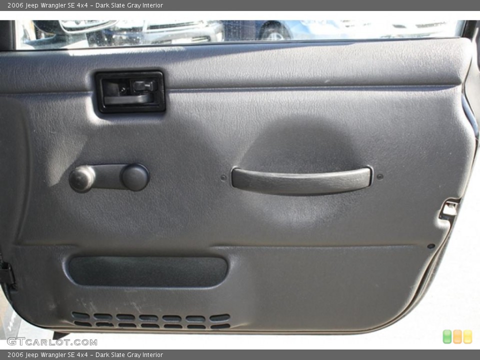 Dark Slate Gray Interior Door Panel for the 2006 Jeep Wrangler SE 4x4 #38425601