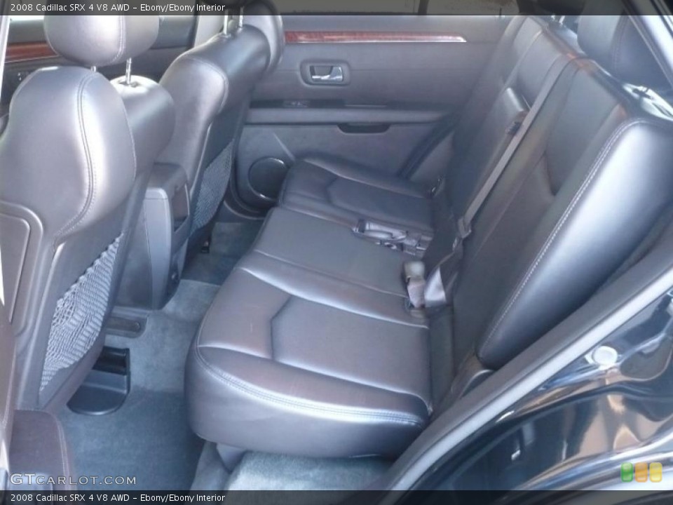 Ebony/Ebony Interior Photo for the 2008 Cadillac SRX 4 V8 AWD #38425801