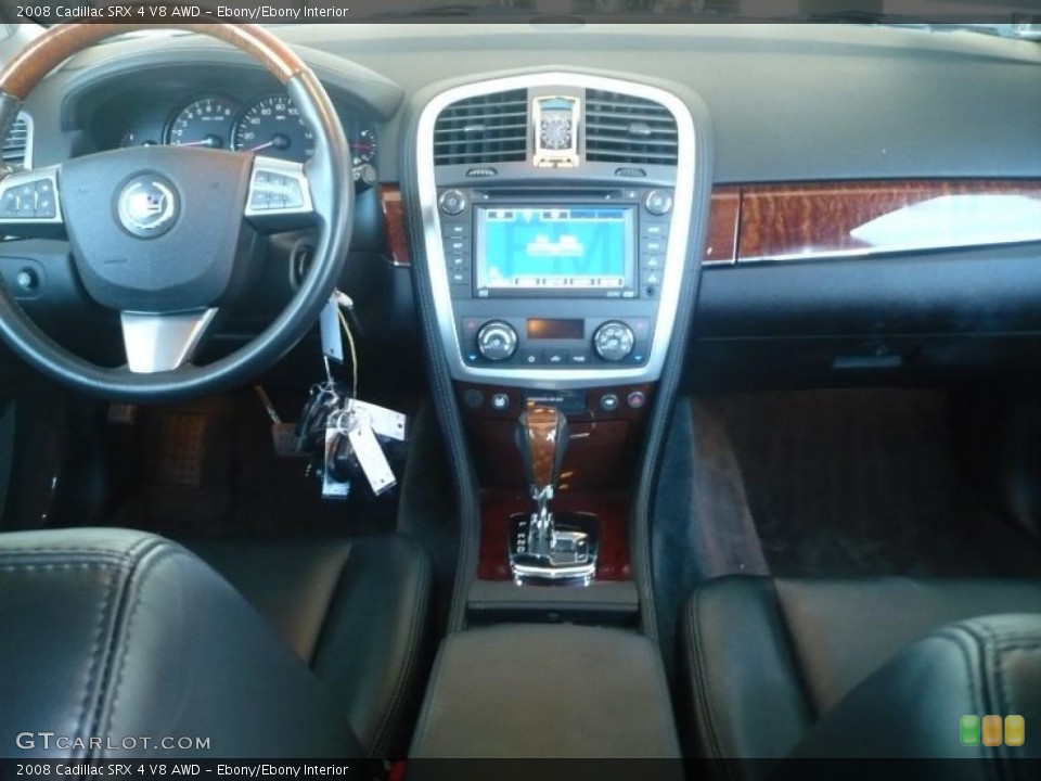 Ebony/Ebony Interior Dashboard for the 2008 Cadillac SRX 4 V8 AWD #38425897