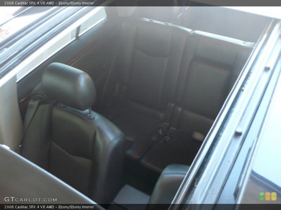 Ebony/Ebony Interior Sunroof for the 2008 Cadillac SRX 4 V8 AWD #38426125