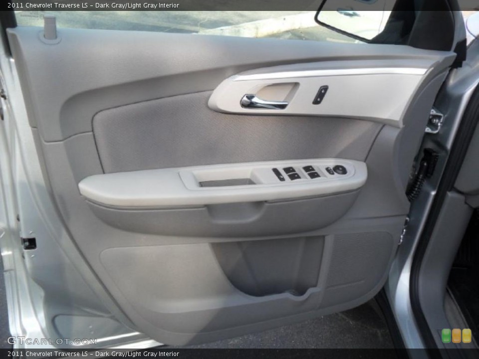 Dark Gray/Light Gray Interior Door Panel for the 2011 Chevrolet Traverse LS #38427225