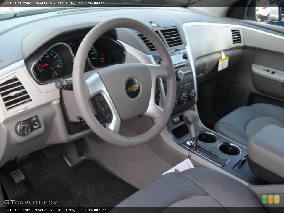 Dark Gray/Light Gray Interior Prime Interior for the 2011 Chevrolet Traverse LS #38427465