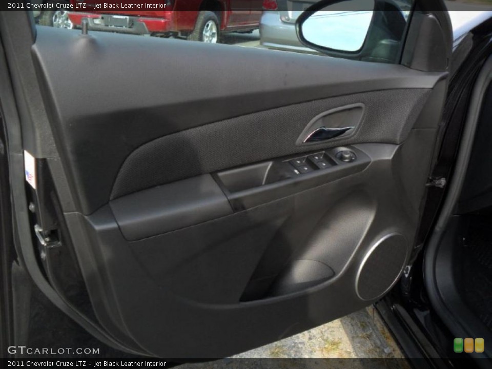 Jet Black Leather Interior Door Panel for the 2011 Chevrolet Cruze LTZ #38428361