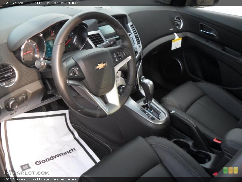 Jet Black Leather Interior Prime Interior for the 2011 Chevrolet Cruze LTZ #38429061