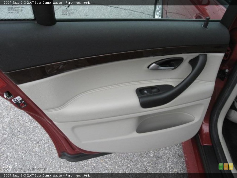 Parchment Interior Door Panel for the 2007 Saab 9-3 2.0T SportCombi Wagon #38429157