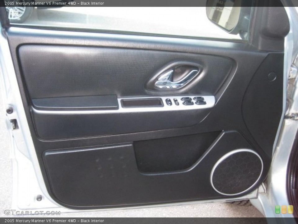 Black Interior Door Panel for the 2005 Mercury Mariner V6 Premier 4WD #38429549