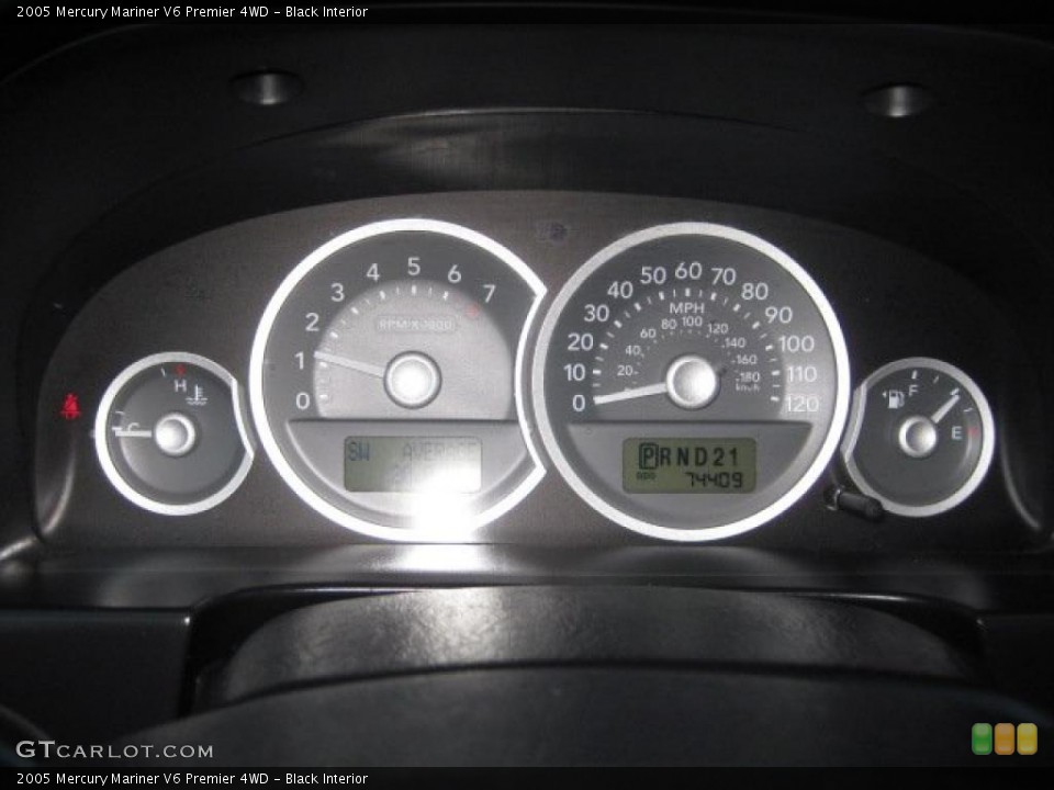 Black Interior Gauges for the 2005 Mercury Mariner V6 Premier 4WD #38429613