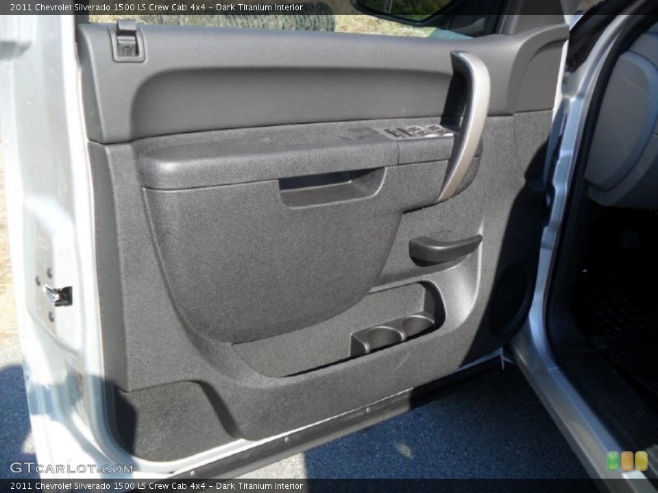 Dark Titanium Interior Door Panel for the 2011 Chevrolet Silverado 1500 LS Crew Cab 4x4 #38429629