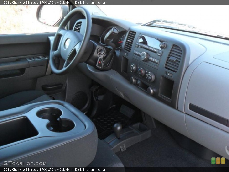 Dark Titanium Interior Dashboard for the 2011 Chevrolet Silverado 1500 LS Crew Cab 4x4 #38429797