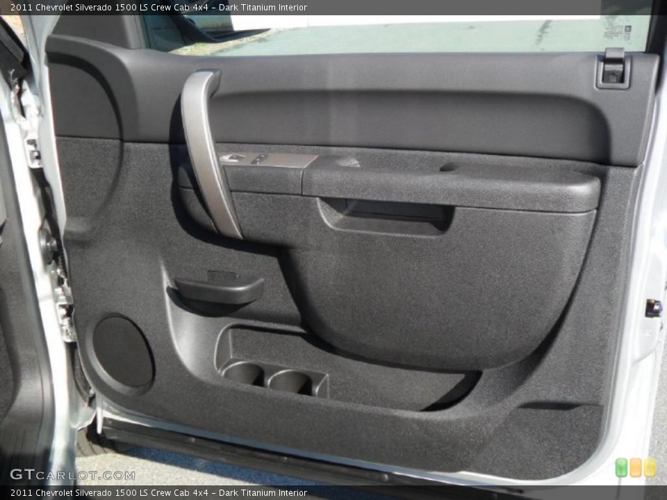 Dark Titanium Interior Door Panel for the 2011 Chevrolet Silverado 1500 LS Crew Cab 4x4 #38429813