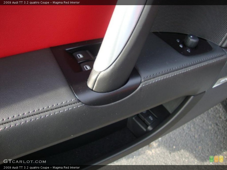 Magma Red Interior Controls for the 2009 Audi TT 3.2 quattro Coupe #38430361