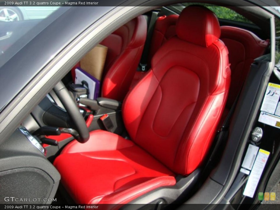 Magma Red Interior Photo for the 2009 Audi TT 3.2 quattro Coupe #38430393