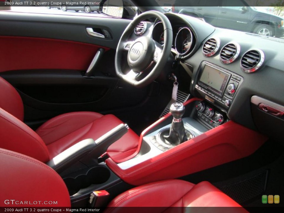 Magma Red Interior Dashboard for the 2009 Audi TT 3.2 quattro Coupe #38430425