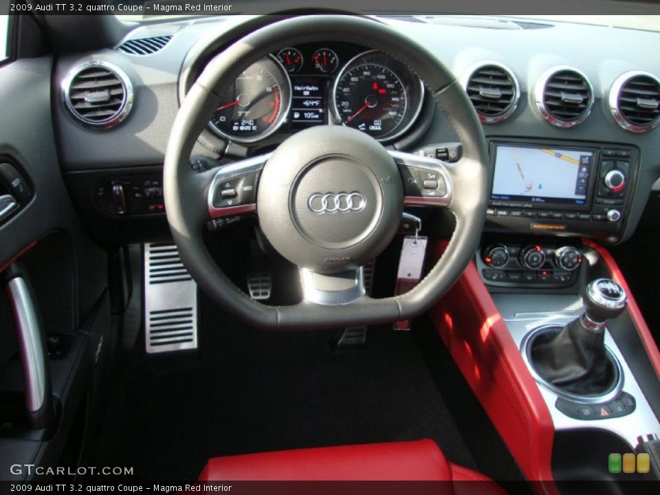 Magma Red Interior Dashboard for the 2009 Audi TT 3.2 quattro Coupe #38430653
