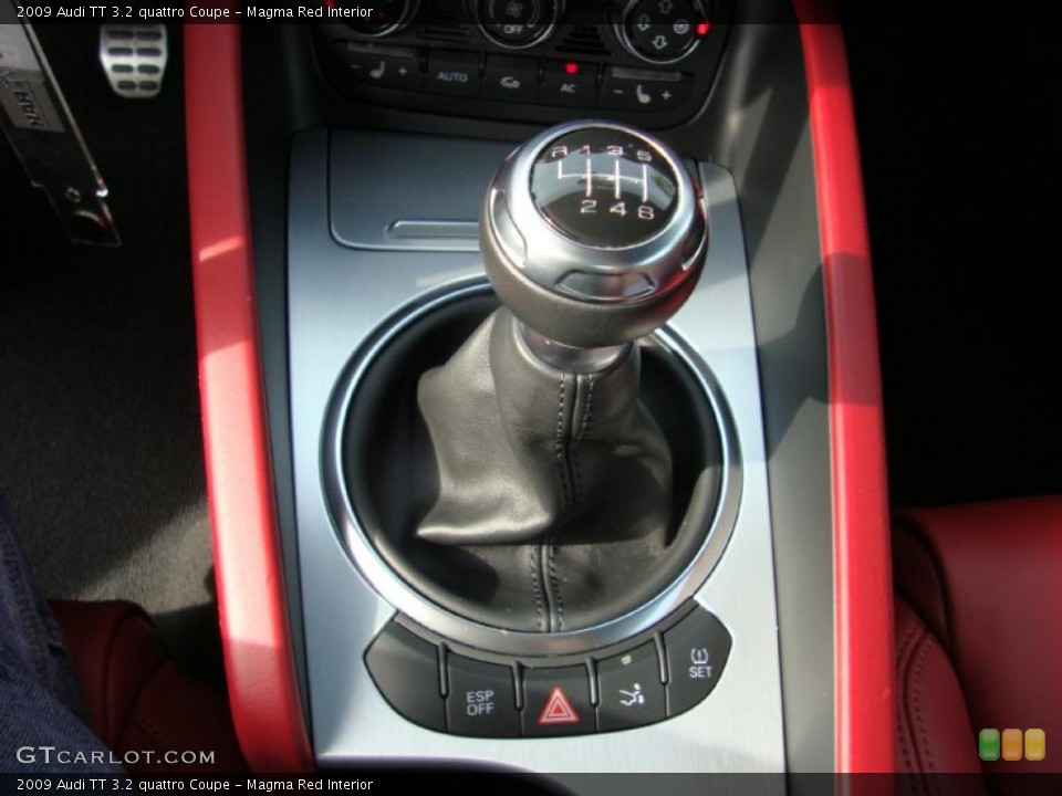 Magma Red Interior Transmission for the 2009 Audi TT 3.2 quattro Coupe #38430717