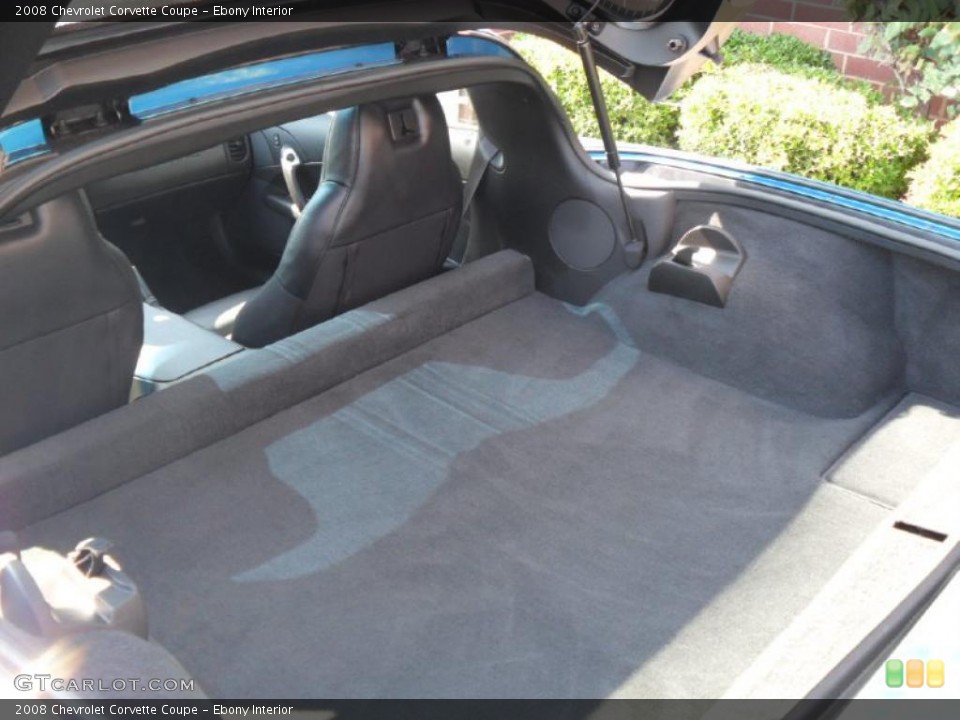 Ebony Interior Trunk for the 2008 Chevrolet Corvette Coupe #38430993