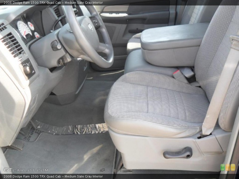 Medium Slate Gray Interior Photo for the 2008 Dodge Ram 1500 TRX Quad Cab #38431269