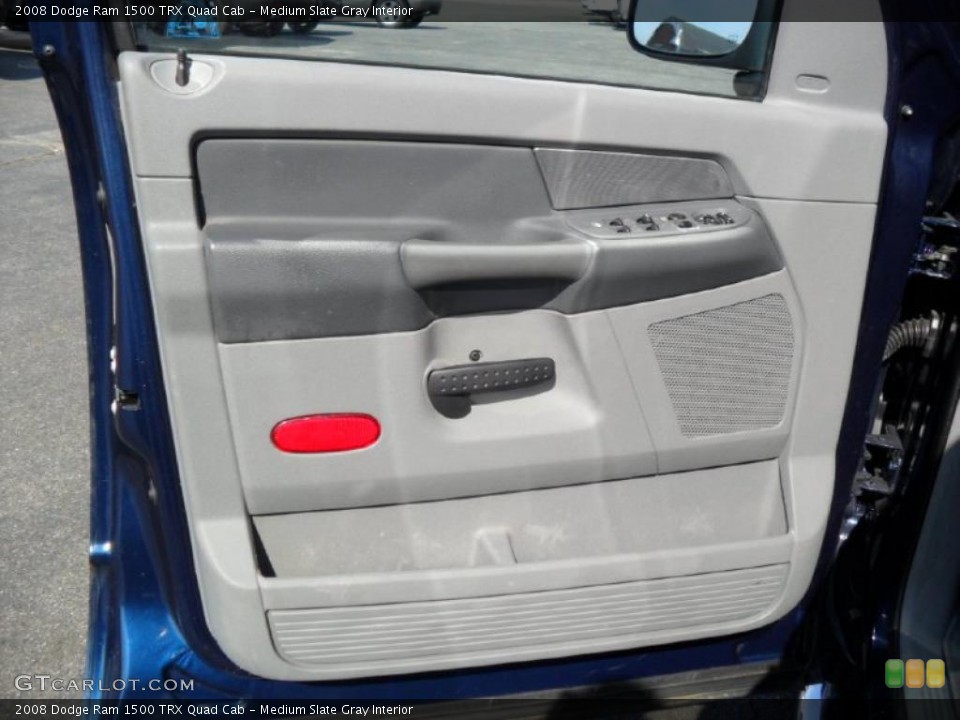 Medium Slate Gray Interior Door Panel for the 2008 Dodge Ram 1500 TRX Quad Cab #38431301