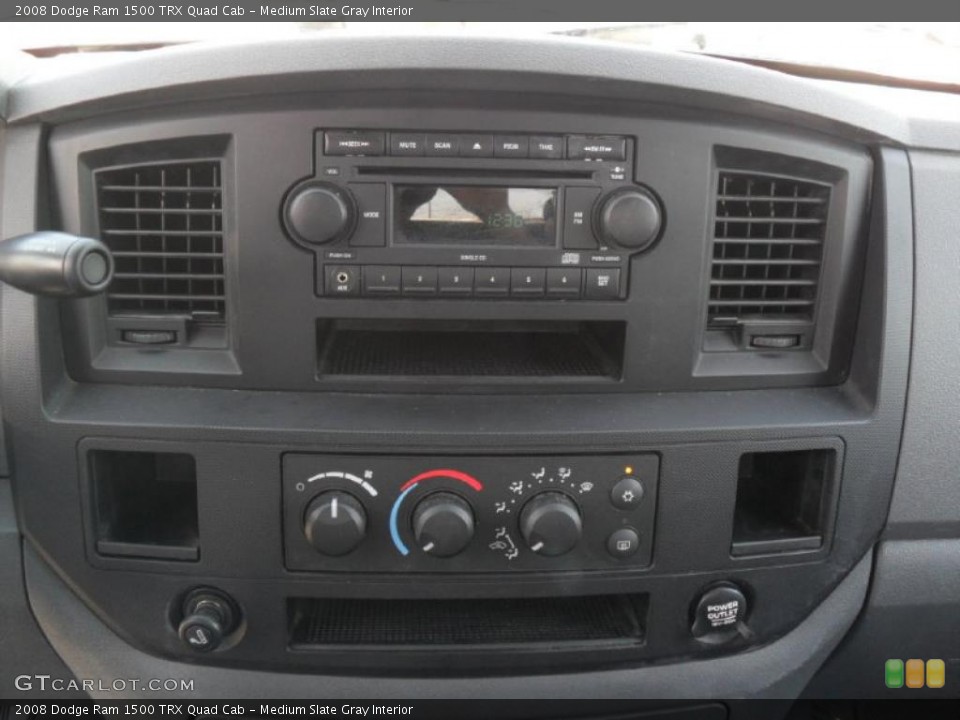 Medium Slate Gray Interior Controls for the 2008 Dodge Ram 1500 TRX Quad Cab #38431357