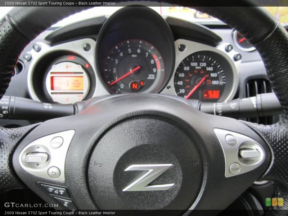 Black Leather Interior Gauges for the 2009 Nissan 370Z Sport Touring Coupe #38431473