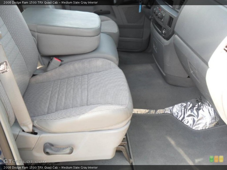Medium Slate Gray Interior Photo for the 2008 Dodge Ram 1500 TRX Quad Cab #38431485