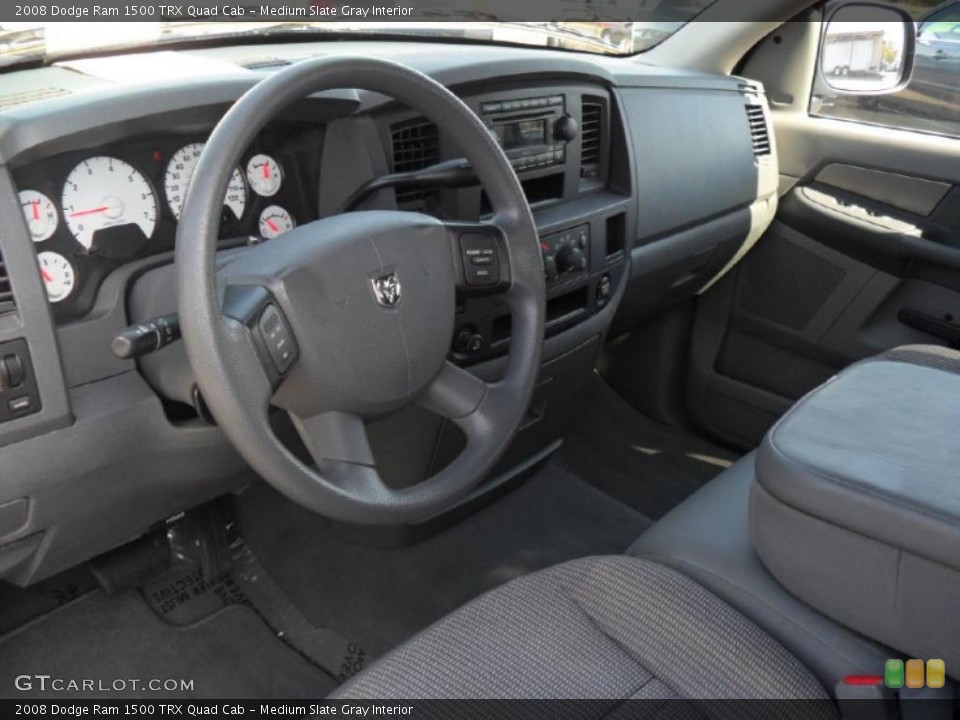 Medium Slate Gray Interior Dashboard for the 2008 Dodge Ram 1500 TRX Quad Cab #38431573