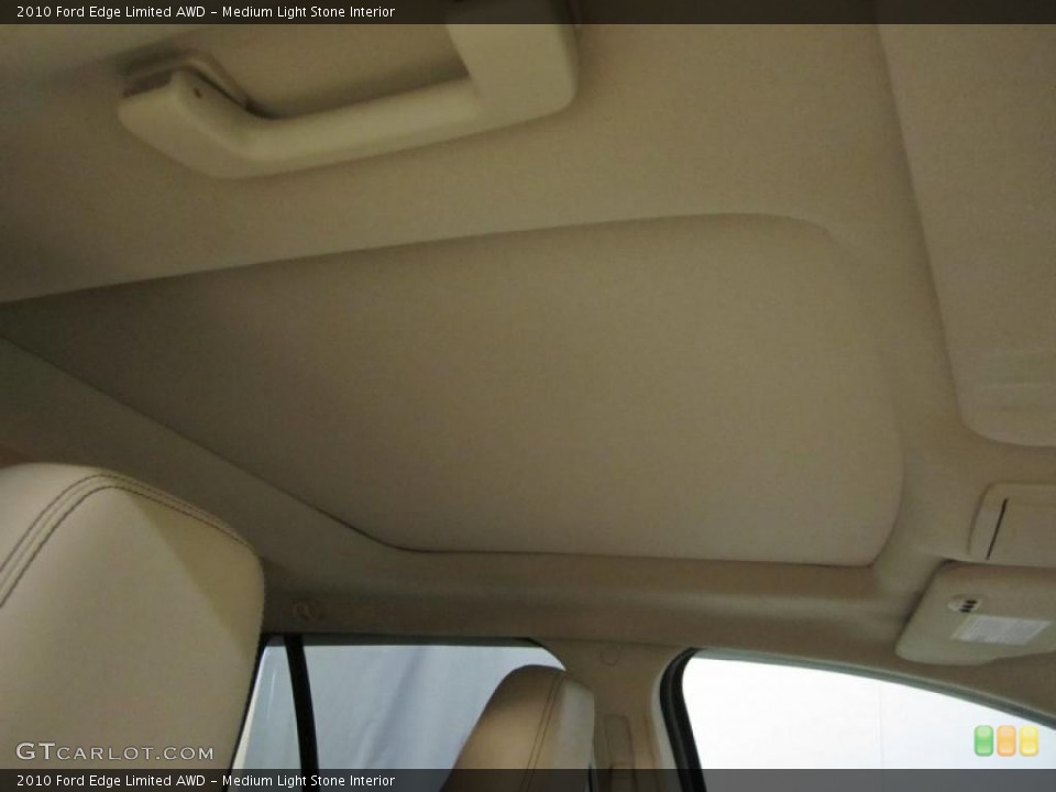 Medium Light Stone Interior Sunroof for the 2010 Ford Edge Limited AWD #38432437
