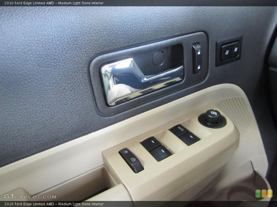 Medium Light Stone Interior Controls for the 2010 Ford Edge Limited AWD #38432513
