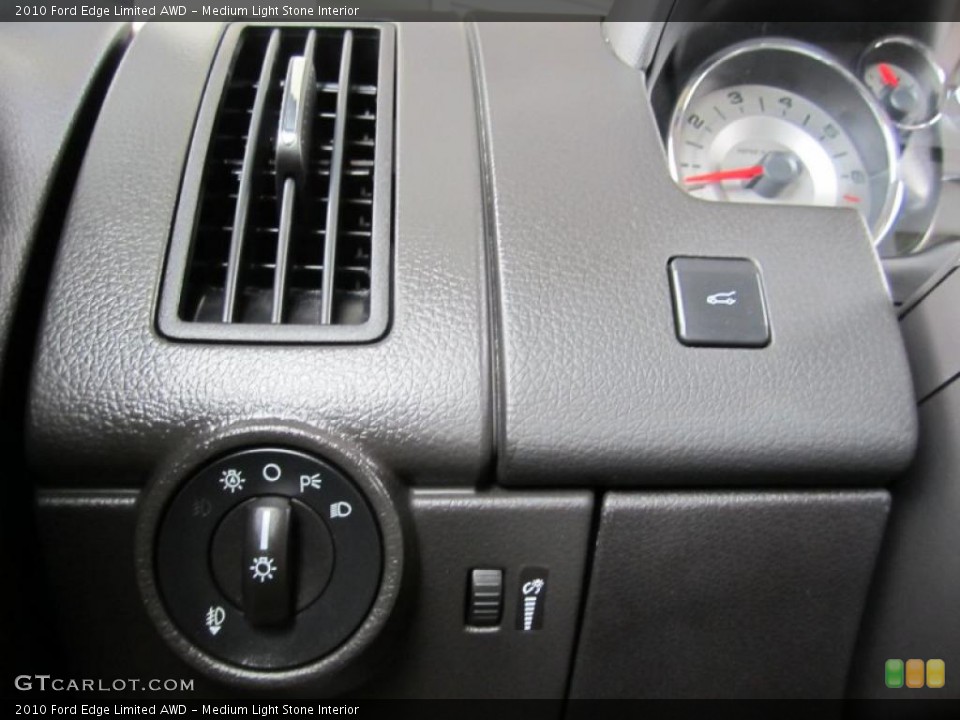 Medium Light Stone Interior Controls for the 2010 Ford Edge Limited AWD #38432529
