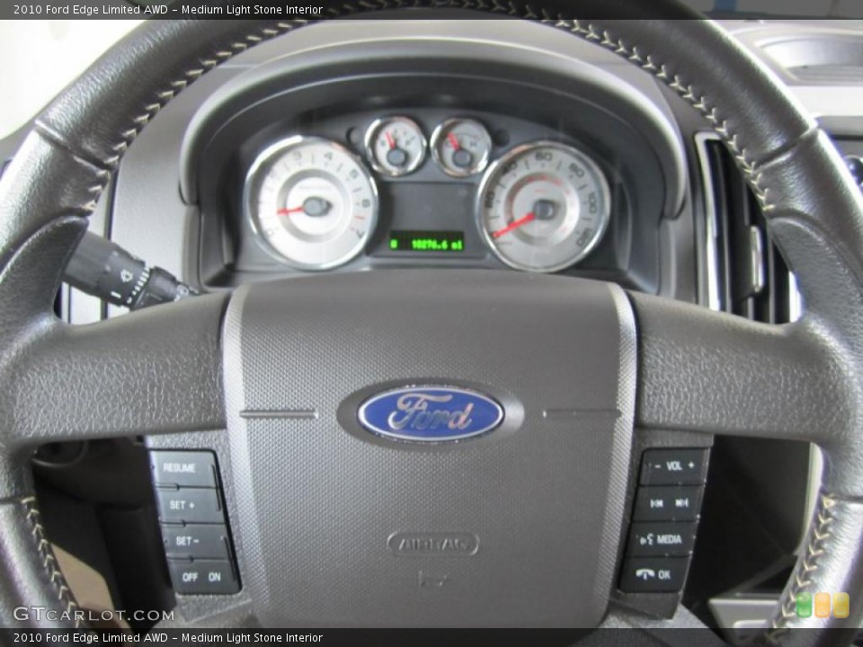 Medium Light Stone Interior Controls for the 2010 Ford Edge Limited AWD #38432549