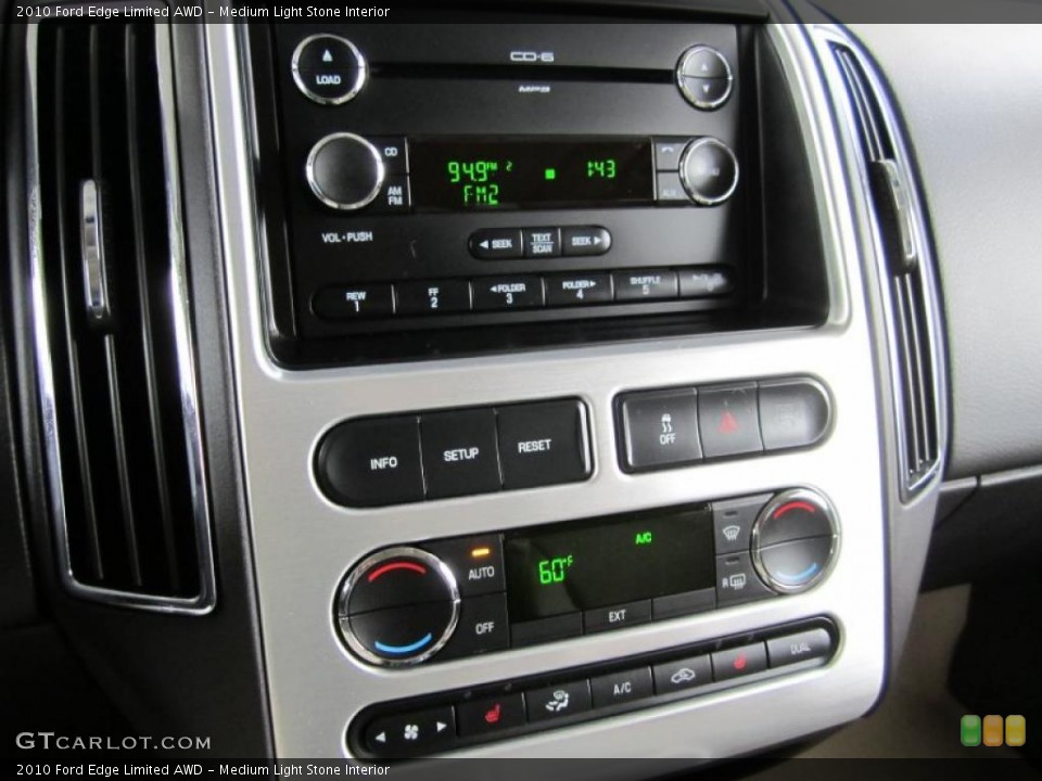 Medium Light Stone Interior Controls for the 2010 Ford Edge Limited AWD #38432597