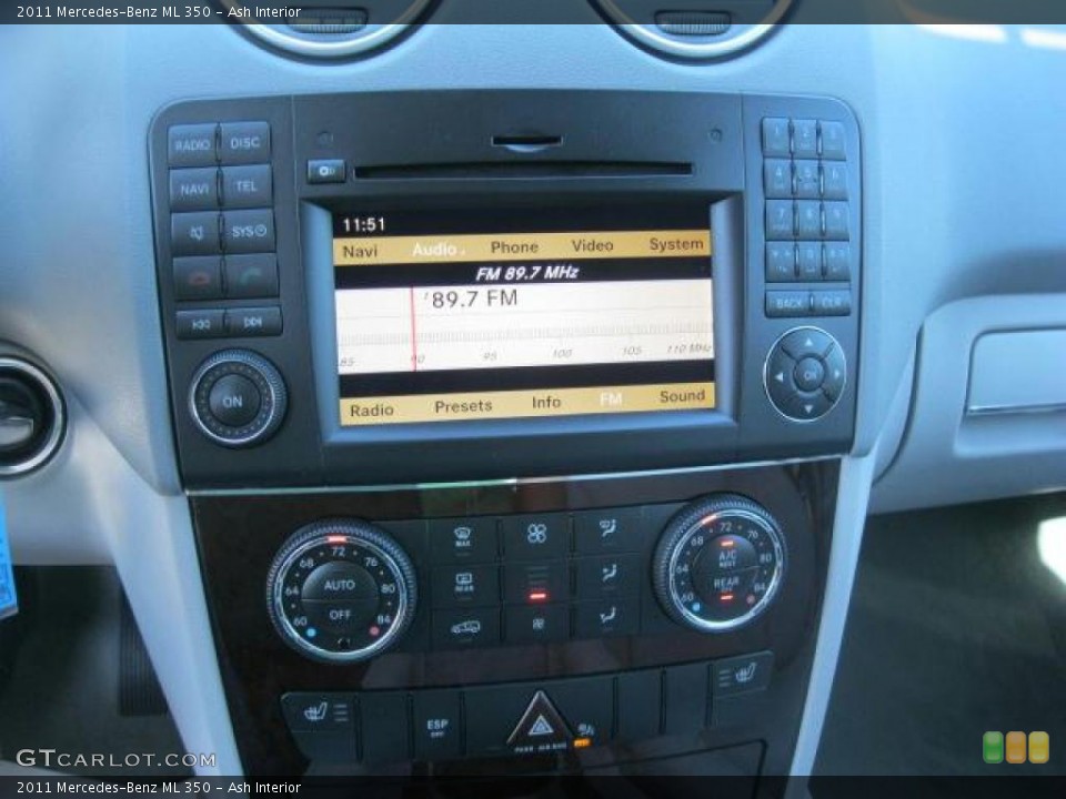 Ash Interior Controls for the 2011 Mercedes-Benz ML 350 #38432633