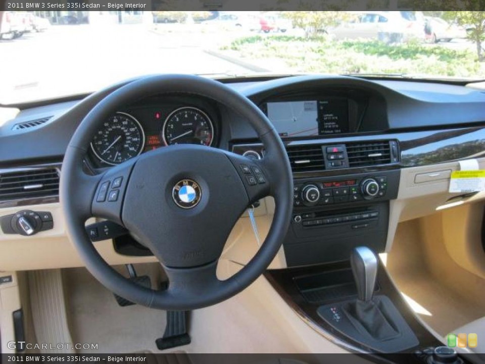 Beige Interior Dashboard for the 2011 BMW 3 Series 335i Sedan #38433156