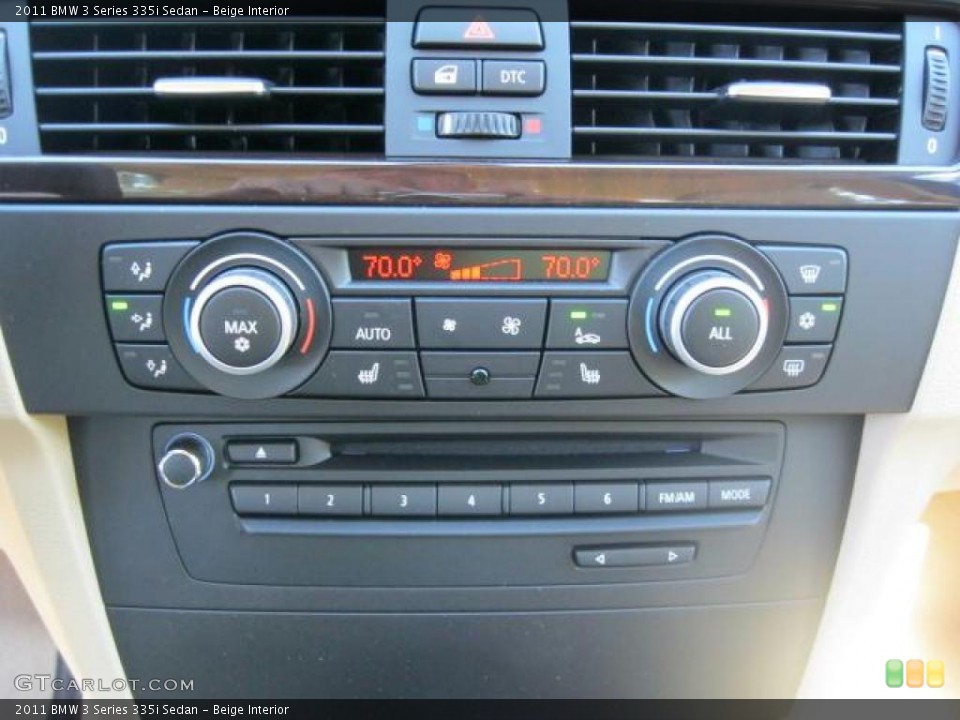 Beige Interior Controls for the 2011 BMW 3 Series 335i Sedan #38433180