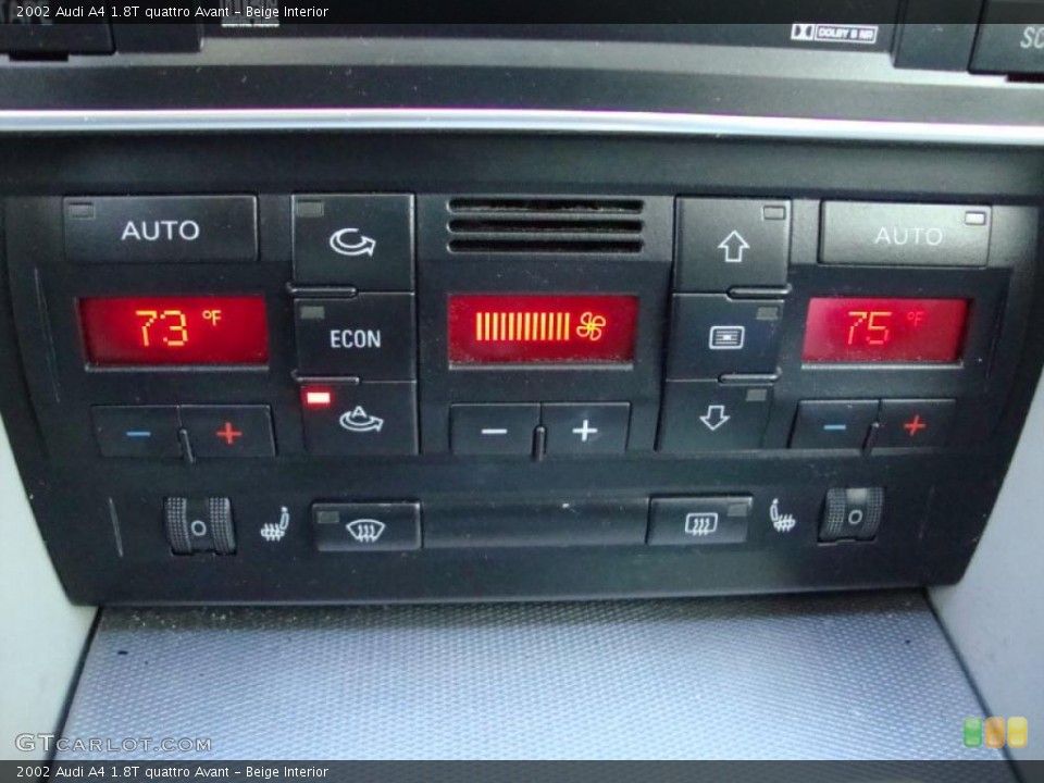 Beige Interior Controls for the 2002 Audi A4 1.8T quattro Avant #38433284