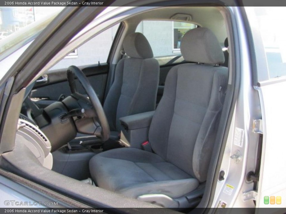 Gray Interior Photo for the 2006 Honda Accord Value Package Sedan #38433296