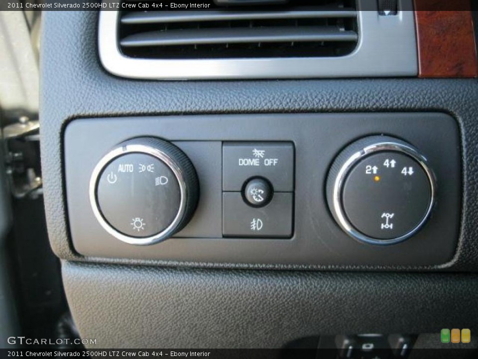 Ebony Interior Controls for the 2011 Chevrolet Silverado 2500HD LTZ Crew Cab 4x4 #38433448