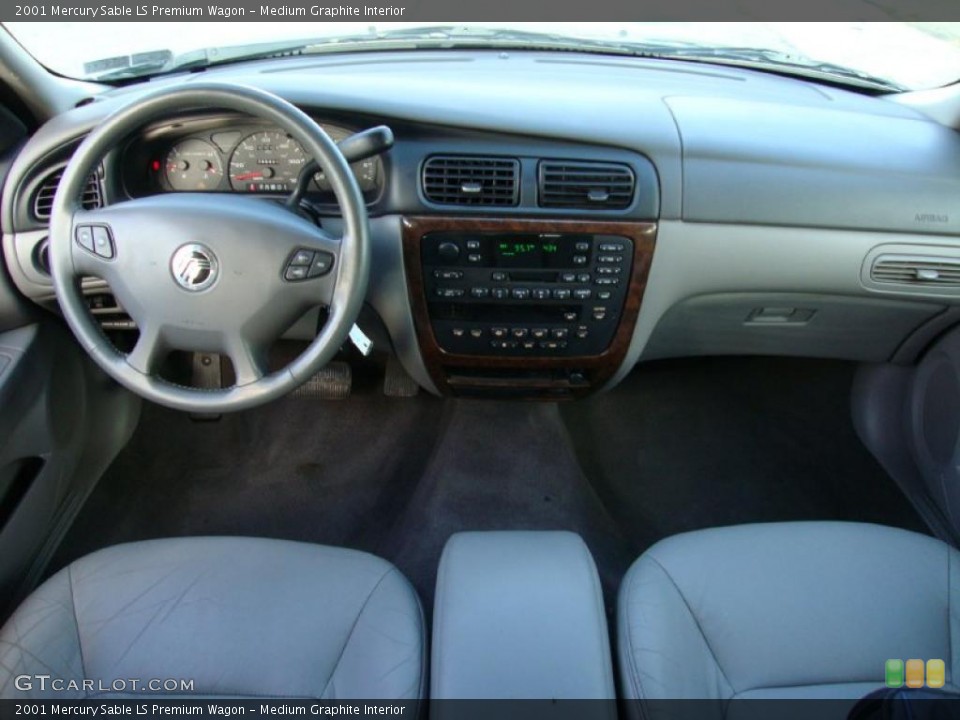 Medium Graphite Interior Dashboard for the 2001 Mercury Sable LS Premium Wagon #38433836