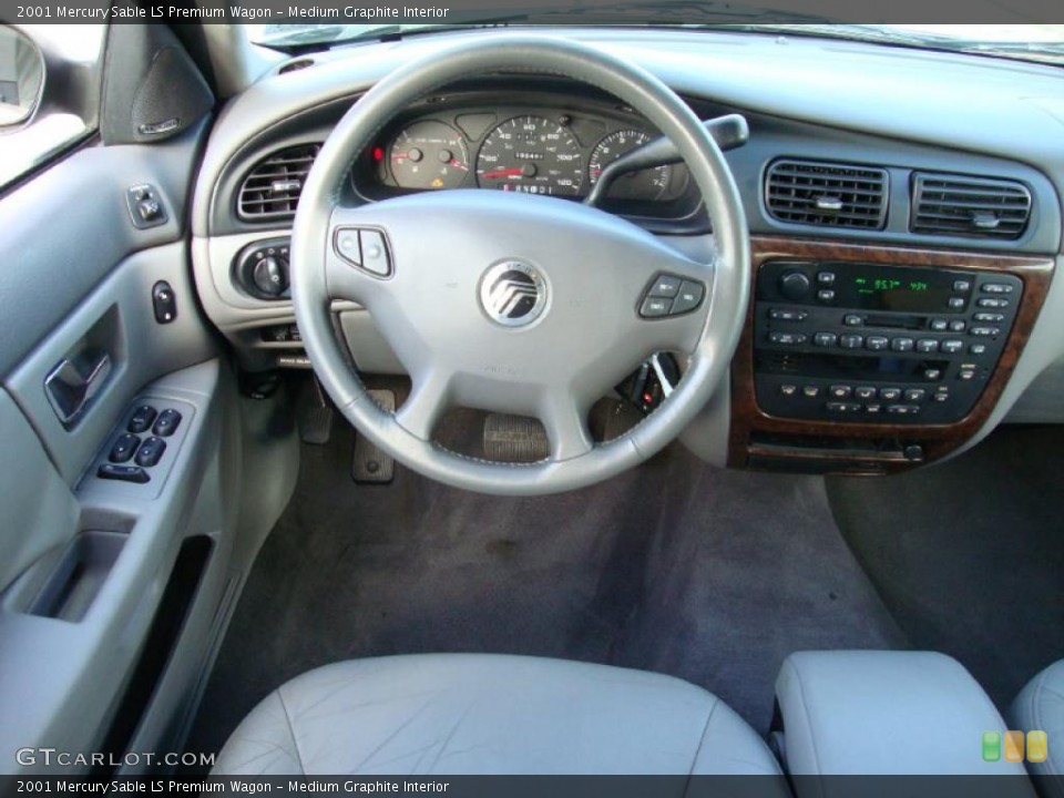 Medium Graphite Interior Steering Wheel for the 2001 Mercury Sable LS Premium Wagon #38433852