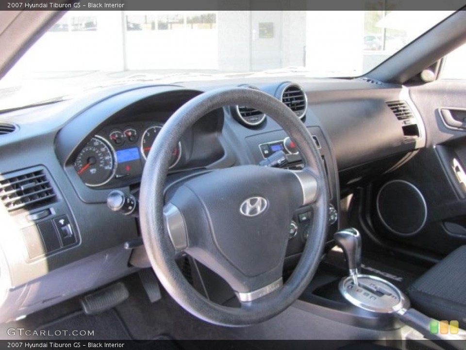 Black Interior Dashboard for the 2007 Hyundai Tiburon GS #38433920