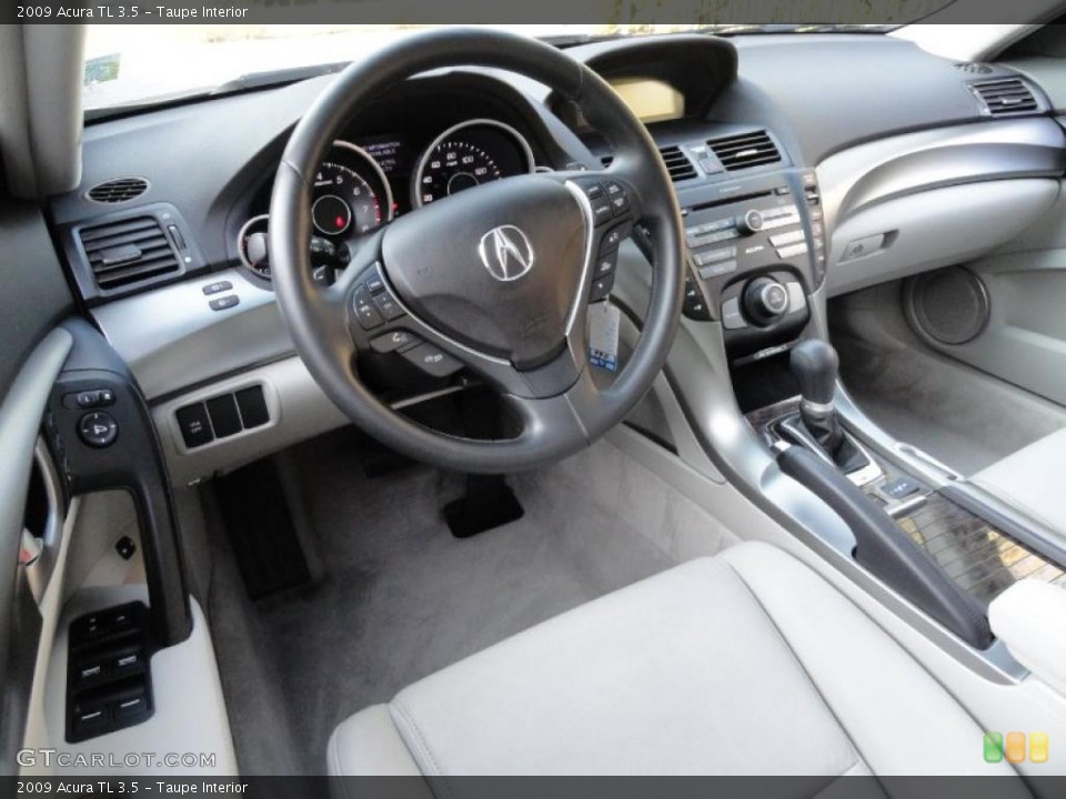 Taupe Interior Dashboard for the 2009 Acura TL 3.5 #38434540