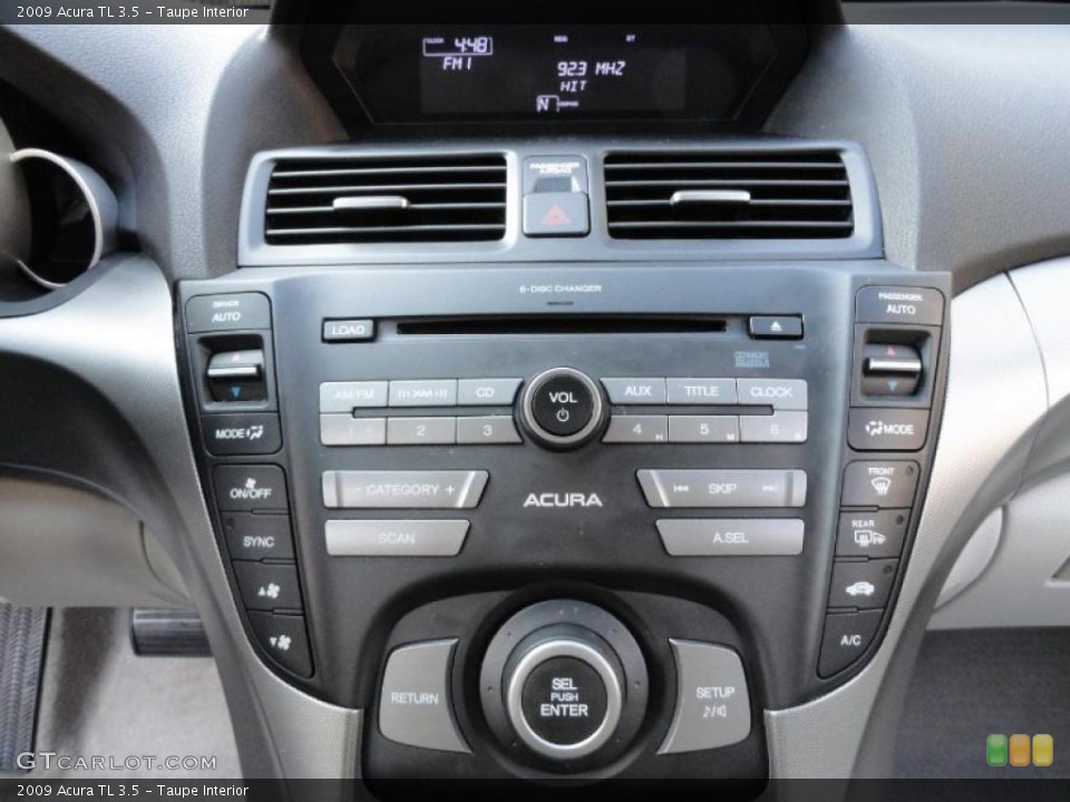 Taupe Interior Controls for the 2009 Acura TL 3.5 #38434584