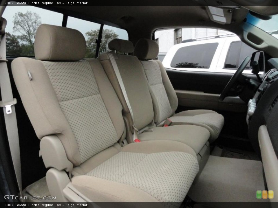 Beige Interior Prime Interior for the 2007 Toyota Tundra Regular Cab #38435400