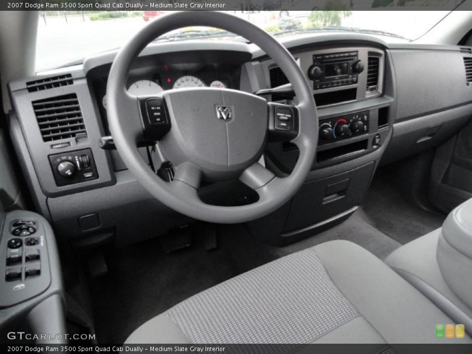 Medium Slate Gray Interior Dashboard for the 2007 Dodge Ram 3500 Sport Quad Cab Dually #38435812