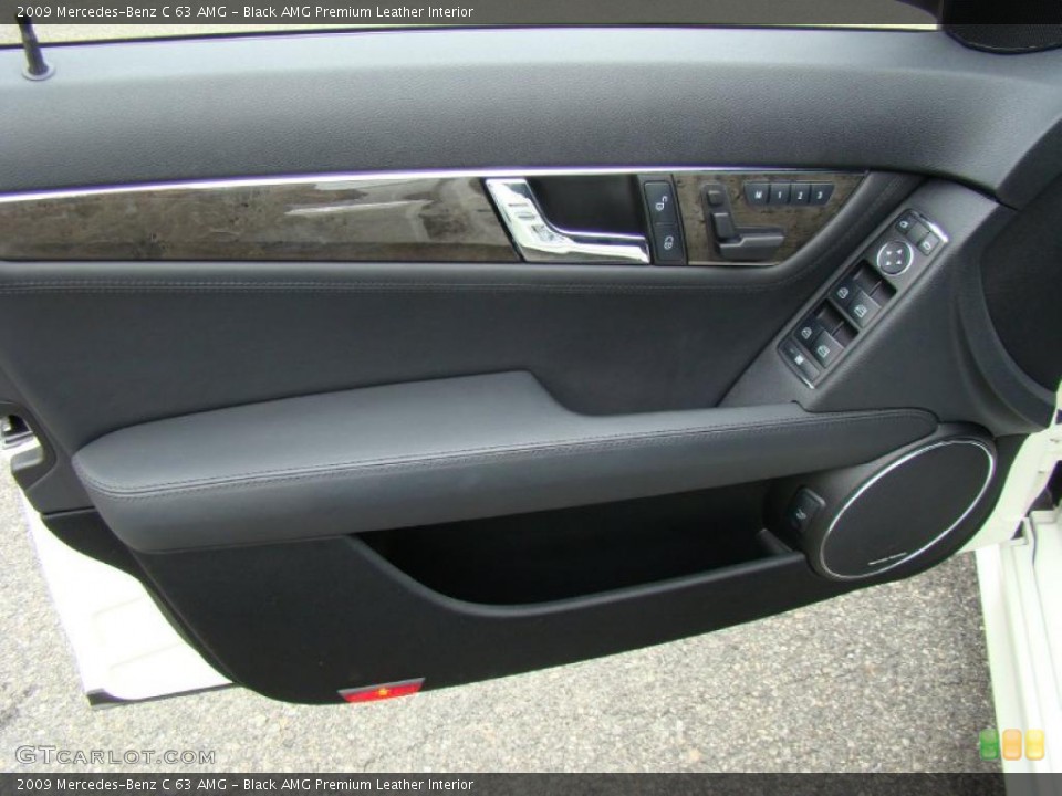 Black AMG Premium Leather Interior Door Panel for the 2009 Mercedes-Benz C 63 AMG #38435964