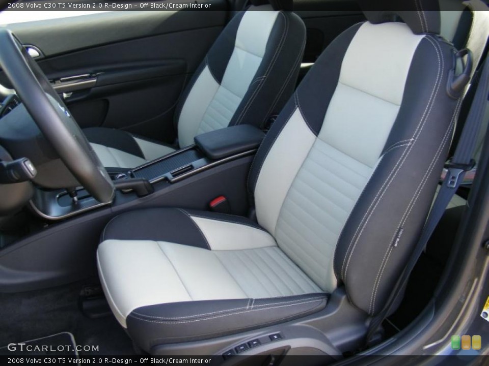 Off Black/Cream Interior Photo for the 2008 Volvo C30 T5 Version 2.0 R-Design #38436484