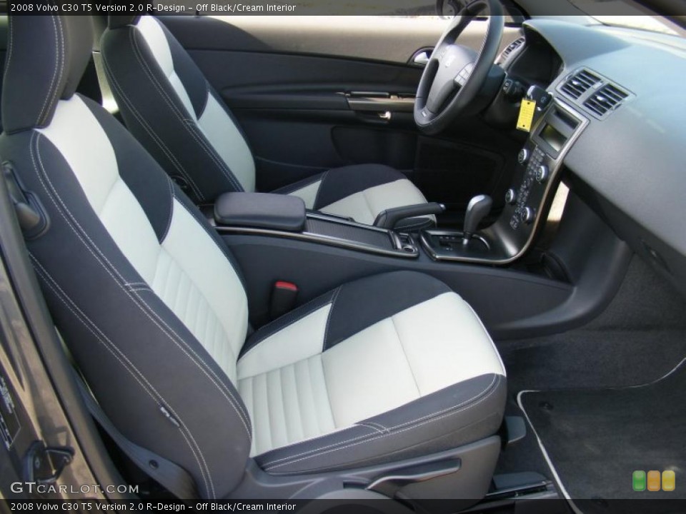 Off Black/Cream 2008 Volvo C30 Interiors