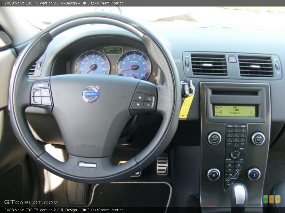 Off Black/Cream Interior Dashboard for the 2008 Volvo C30 T5 Version 2.0 R-Design #38436580